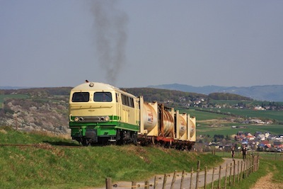 Guterzug mit D5 auf Steilstrecke Foto Henning Gothe