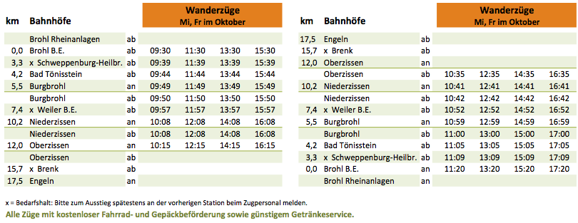 231122 Hg Fahrplane 2024 Wanderzuge