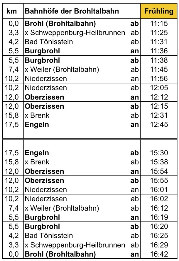 Fahrplan 2016 Fruhling