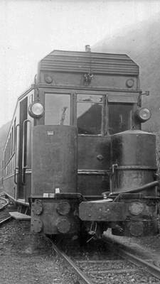 VT50 mit Holzgasanlage (Bild: IBS-Archiv)