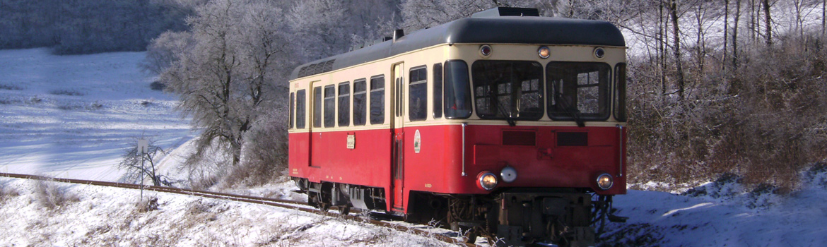 Die Brohltalbahn - auch im Winter ein Erlebnis.